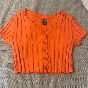 Orange baby tee